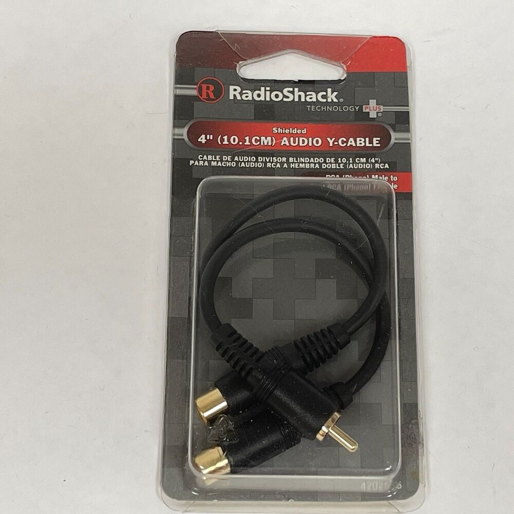 Radio‎ Shack Technology 4" (10.1 CM) Audio Y-Cable Shielded Male to Female